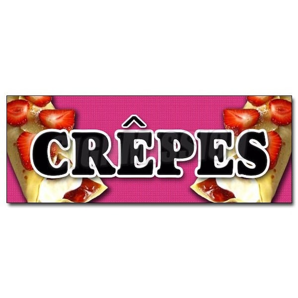 Safety Sign, 48 in Height, Vinyl, 18 in Length, Crepes